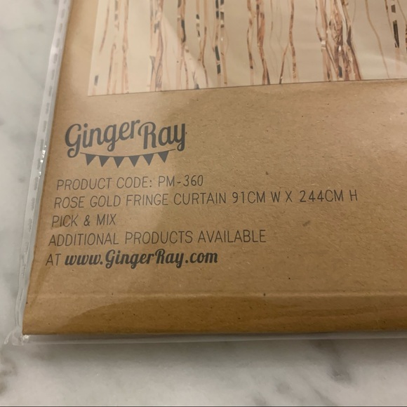 Ginger Ray Rose Gold Fringe Curtain - Picture 4 of 5